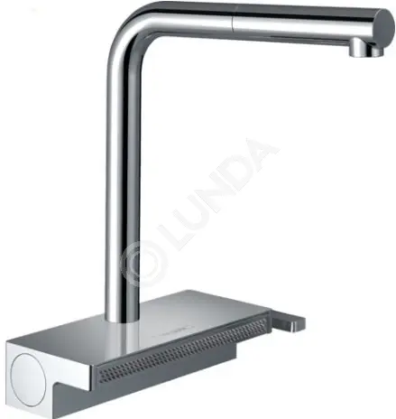 Смеситель для кухни с вытяжным душем Aquno Select M81, управление рычажное, Hansgrohe