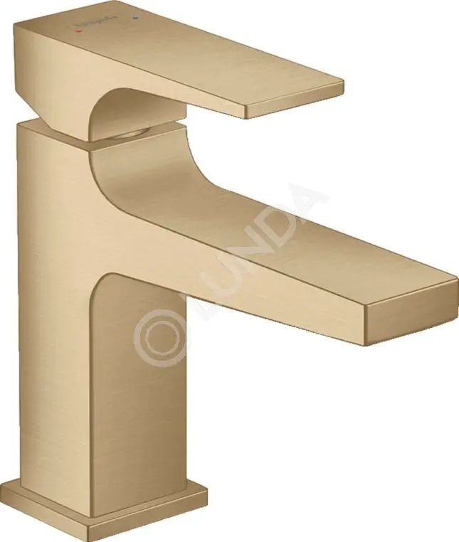 Смеситель для маленькой раковины Metropol, со сливным клапаном Push-Open, Hansgrohe
