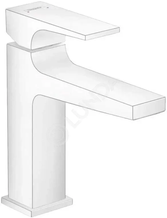 Смеситель для маленькой раковины Metropol, со сливным клапаном Push-Open, Hansgrohe