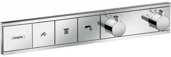 Смеситель для душа с термостатом RainSelect, управление вентильное, нажимное, Hansgrohe