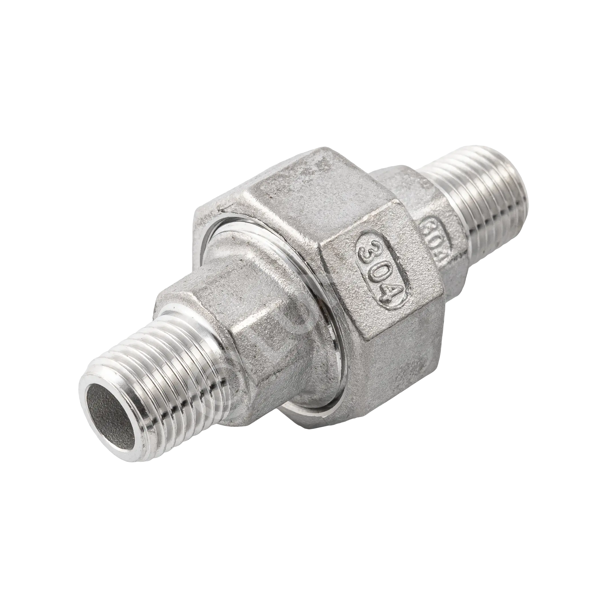 Разъемное соединение американка нр/нр нержавеющая, AISI304, (CF8), PTFE, NewKey
