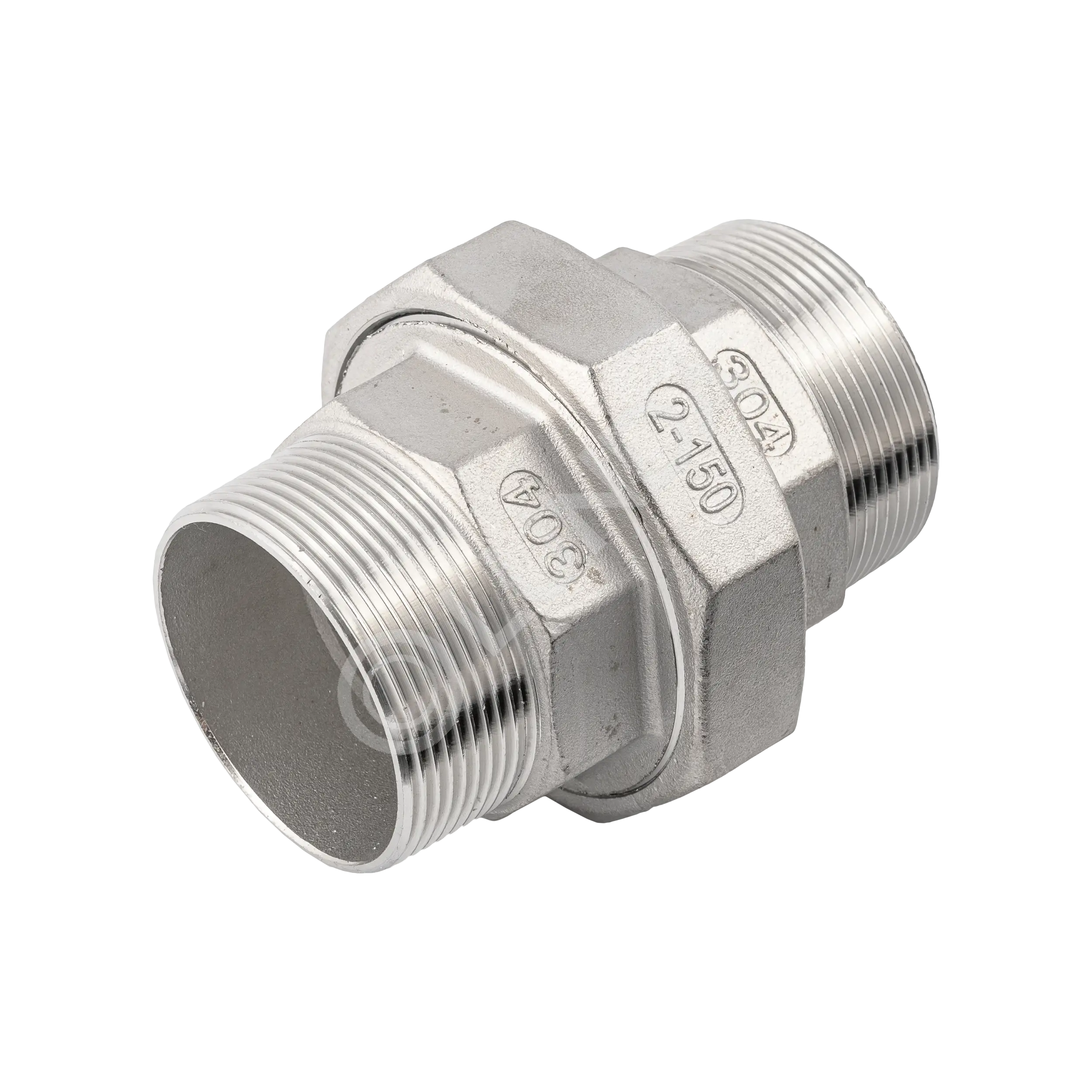 Разъемное соединение американка нр/нр нержавеющая, AISI304, (CF8), PTFE, NewKey