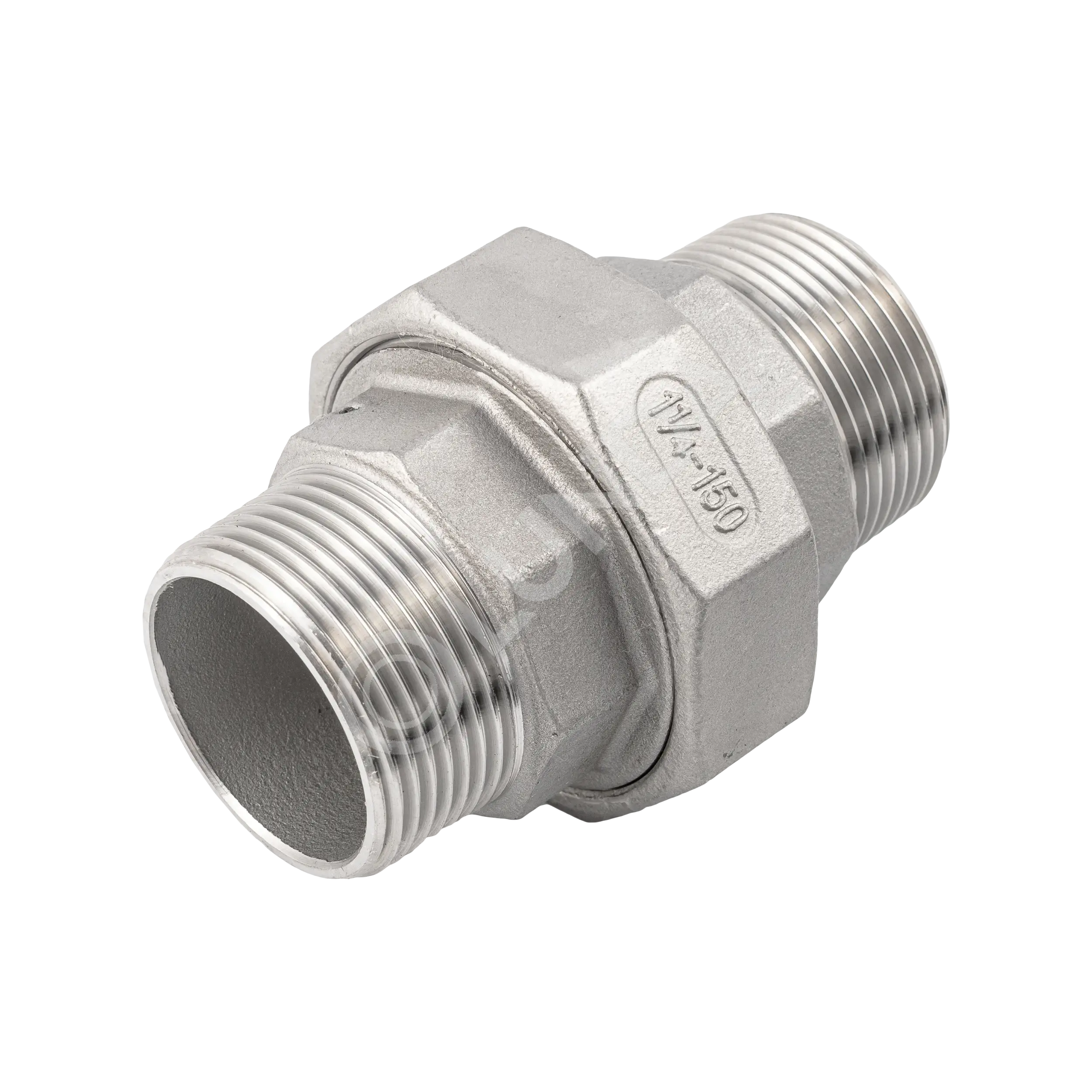 Разъемное соединение американка нр/нр нержавеющая, AISI316, (CF8M), PTFE, NewKey