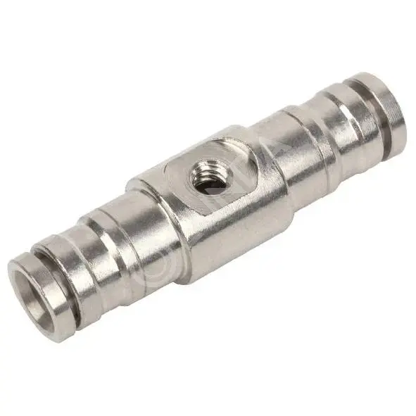 Соединение прямое под 2 форсунки, 1/4", AquaViva
