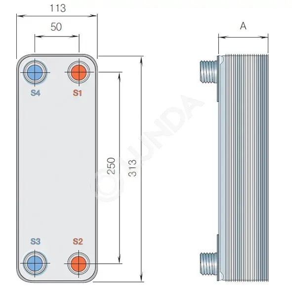 Паяный теплообменник Alfa Laval CB60 Салават Кожухотрубный испаритель WTK DCE 673 Черкесск