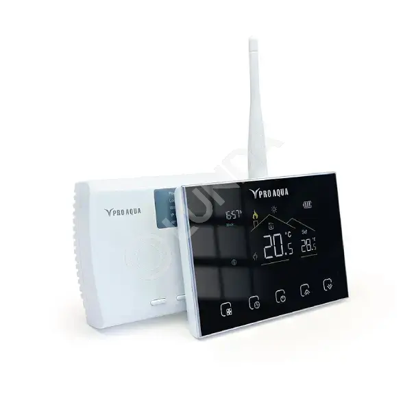 Термостат комнатный беспроводной с WiFi с сенсорным управлением, Pro Aqua