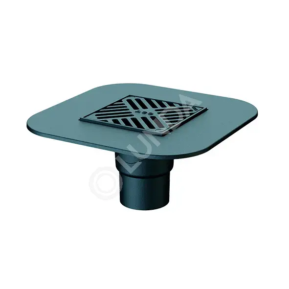 Трап чугунный вертикальный для парковок, с фланцем для изоляции, ACO ...