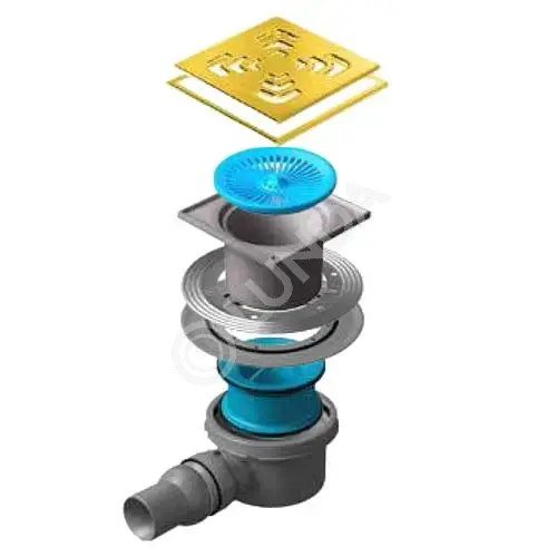 Душевой трап Confluo Standard Square 1 Gold, Pestan купить от 1408 руб ...