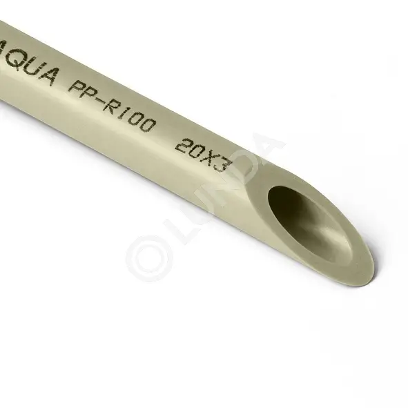 Труба PPR SDR 6/S PN 20 (4 м), серая, Pro Aqua | Lunda - трубы