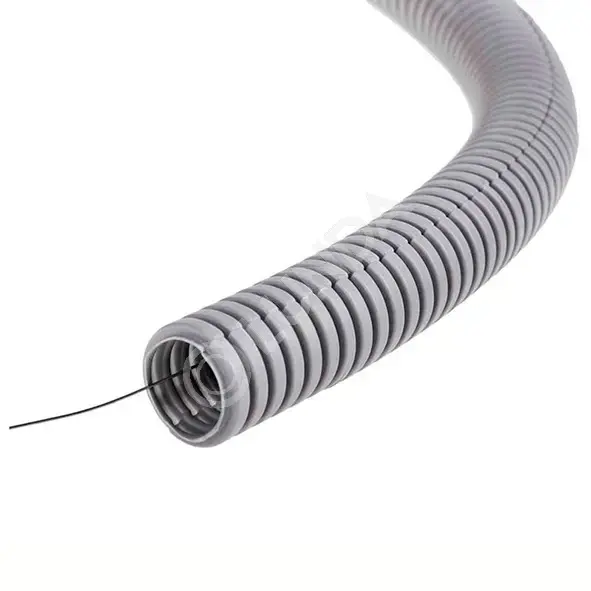 Труба гофрированная ПВХ с зондом | Lunda - электрика