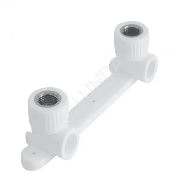 Угольник PPR 90° комбинированный с креплением двойной (под смеситель ...