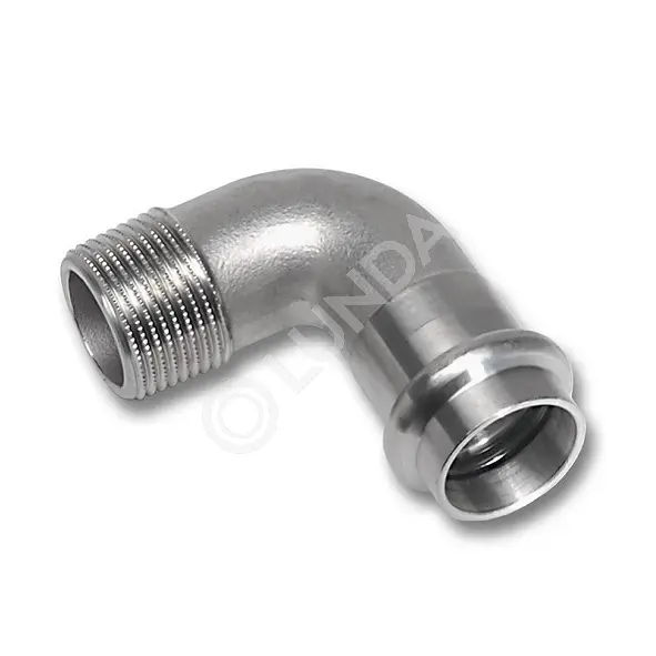 Угольник-пресс 90° тип 9092AG, Sanha | Lunda - фитинги и фланцы