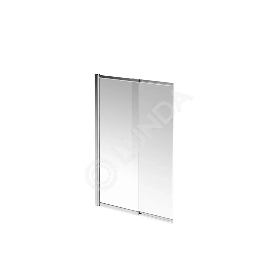 Шторка на ванну VETRO, раздвижная, хром, Kerama Marazzi