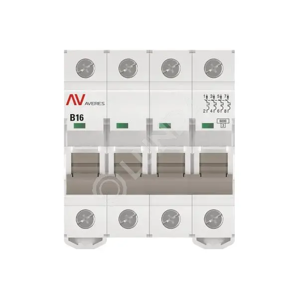 Выключатель автоматический AV-6 4P AVERES, EKF
