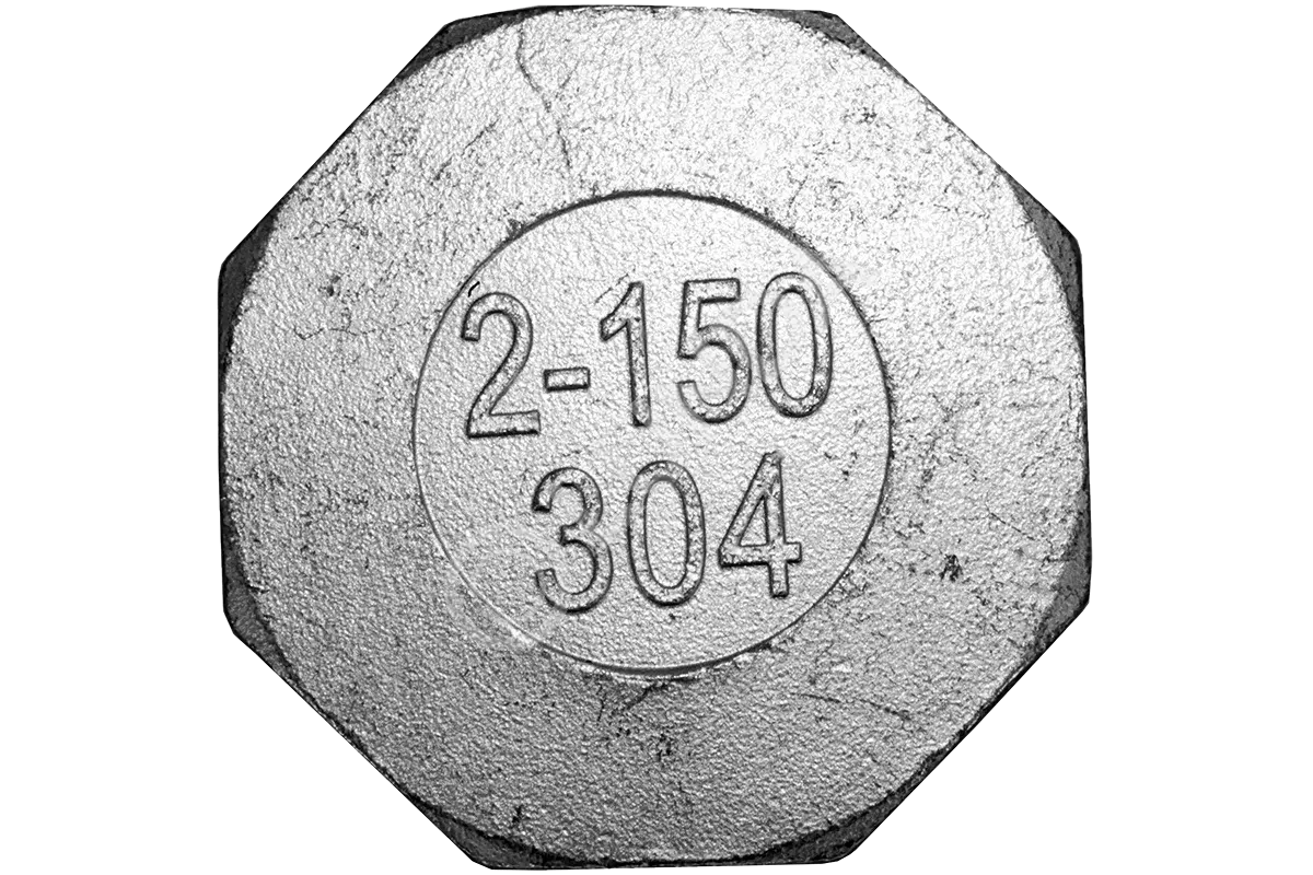 Заглушка ВР 6-ти гранная нержавеющая, AISI304, (CF8), NewKey